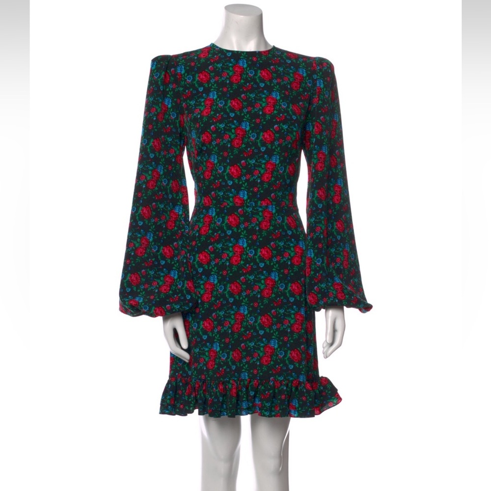 The Vampire’s Wife Floral Print Longsleeve Mini Dress